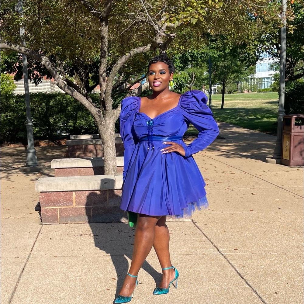 Give them the blues baby tulle dress
